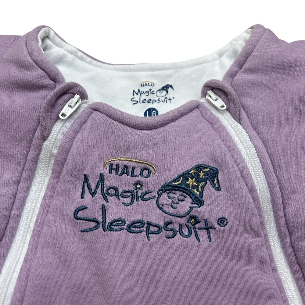 Halo Magic Baby Infant Sleepsuit Large 3-6M 18-21 Lb Purple Sleep Sack Swaddle